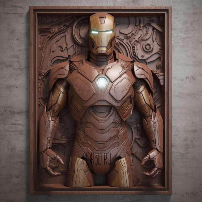 iron man 3 3d stl модель для ЧПУ